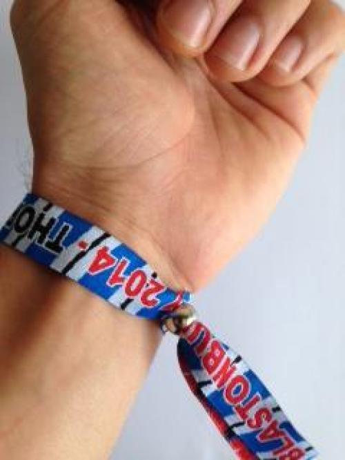 Printed Fabric Wristbands over Woven Fabric Wristbands image