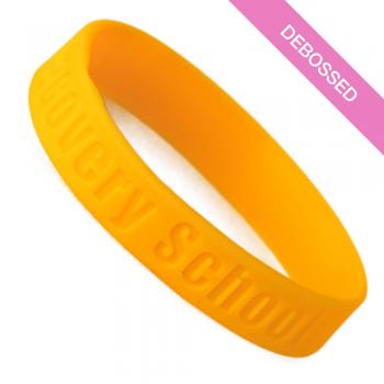 Silicone Wristbands 12mm Debossed Or Embossed