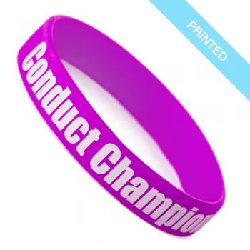 Silicone Wristbands 12mm Printed