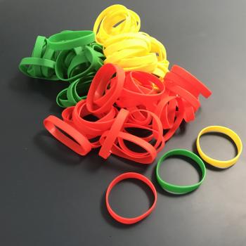 Traffic Light System Covid-19 Silicone Wristbands